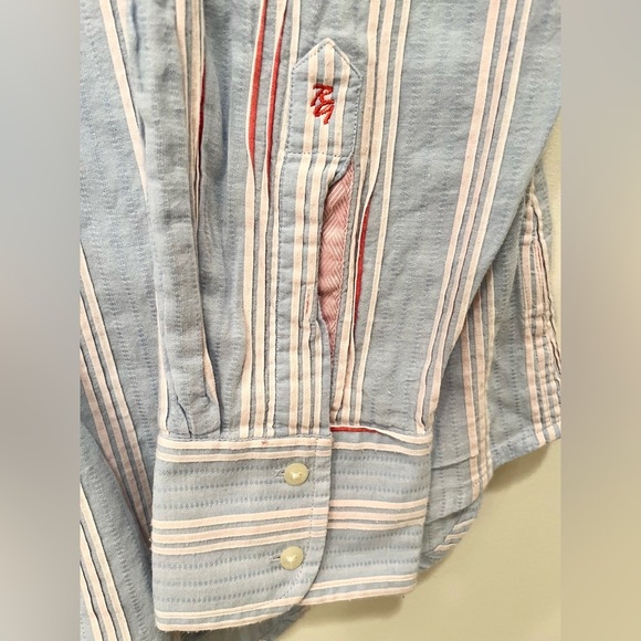 Robert Graham Pink Striped Long‎ Sleeve Buttoned Down Shirt Men’s XL - Picture 6 of 6